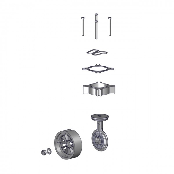 Spare parts set crank with connecting rod for KK15